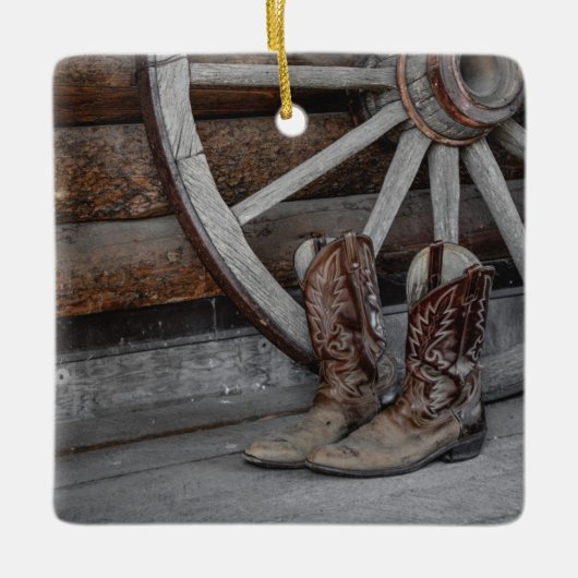 Ornement En Céramique Thème occidental (Devant)