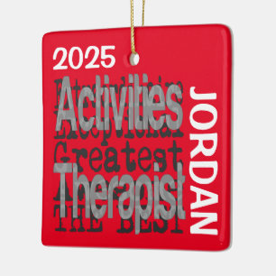 Ornement En Céramique Thérapeute d'Activités Extraordinaire PERSONNALISÉ