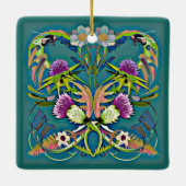 Ornement En Céramique Thistle and bee ornament (Dos)