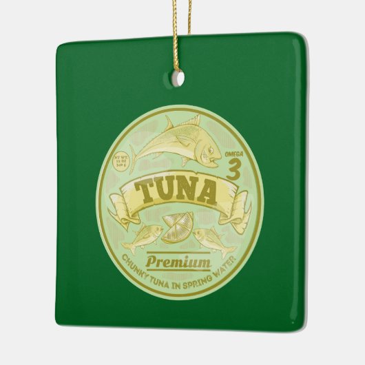 Ornement En Céramique Thon peut pop art en étain poisson (Gauche)