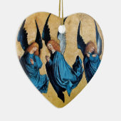 Ornement En Céramique THREE ANGELS Blue Sapphire Heart (Droite)