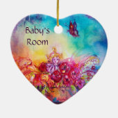 ORNEMENT EN CÉRAMIQUE THUMBELINA, PANIER À FLEURS ET BOUTEILLE (Dos)