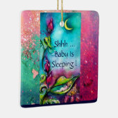 ORNEMENT EN CÉRAMIQUE THUMBELINA, PANIER À FLEURS ET BOUTEILLE (Droite)