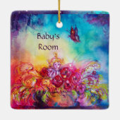 ORNEMENT EN CÉRAMIQUE THUMBELINA, PANIER À FLEURS ET BOUTEILLE (Dos)