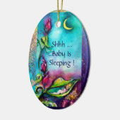 ORNEMENT EN CÉRAMIQUE THUMBELINA ROSE RUBY MONOGRAM AFFICHETTE DE PORTE (Gauche)