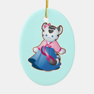 Ornement En Céramique Tigre blanc coréen