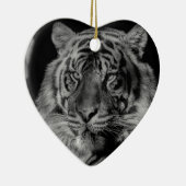 Ornement En Céramique Tigre noir et blanc (Droite)