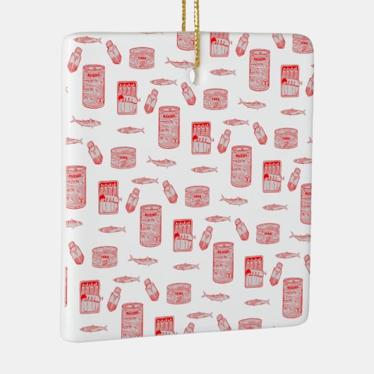 Ornement En Céramique Tinned Fish Pattern (Droite)