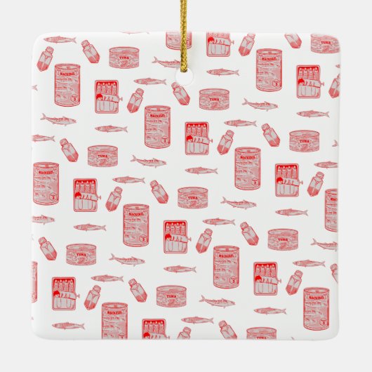 Ornement En Céramique Tinned Fish Pattern (Dos)