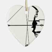 Ornement En Céramique Tir à l'arc moderne de chasse (Droite)