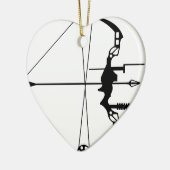 Ornement En Céramique Tir à l'arc moderne de chasse (Gauche)