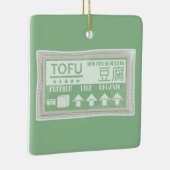 Ornement En Céramique Tofu Pop art emballage alimentaire (Droite)