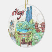 Ornement En Céramique Tokyo (Gauche)