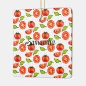 Ornement En Céramique Tomates Et Feuilles D'Orégano (Gauche)