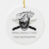 Ornement En Céramique Toque de chef (Dos)