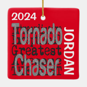 Ornement En Céramique Tornado Chaser Extraordinaire PERSONNALISÉ