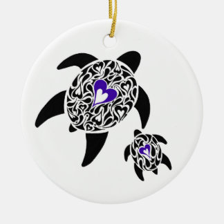 ORNEMENT EN CÉRAMIQUE TORTUES