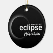 Ornement En Céramique Total Solar Eclipse 2017 - Montana (Gauche)