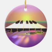 Ornement En Céramique Touches de piano Sea Sharp (Dos)