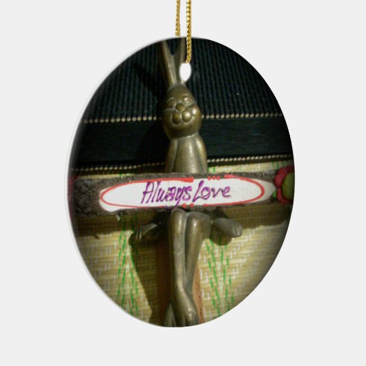 Ornement En Céramique Toujours Aimer Inspirational Rabbit Art Design d'i (Droite)