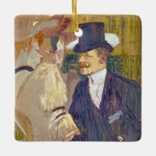 Ornement En Céramique Toulouse-Lautrec - L'Anglais au Rouge