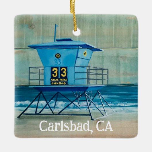Ornement En Céramique Tour 33 Carlsbad, CA (Devant)
