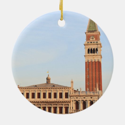 Ornement En Céramique Tour Bell, Piazza San Marco, Venise (Dos)