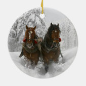 Ornement En Céramique Tour de Sleigh (Dos)