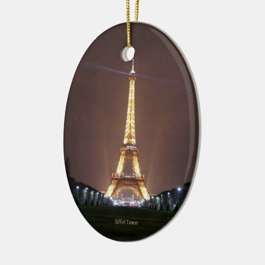 Ornement En Céramique Tour Eiffel en soirée (Gauche)