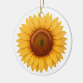 Ornement en céramique - Tournesol (Gauche)