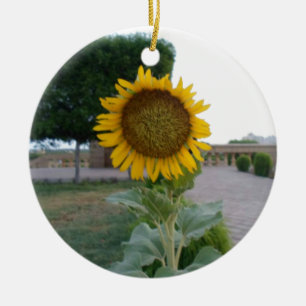 Ornement En Céramique Tournesol