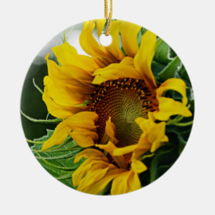 Ornement En Céramique Tournesol
