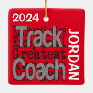 Ornement En Céramique Track Coach Extraordinaire CUSTOM