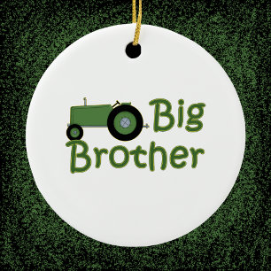 Ornement En Céramique Tracteur vert Big Brother