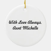 Ornement En Céramique Train comme une fille (Dos)