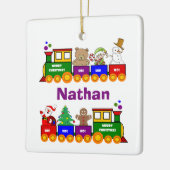 Ornement En Céramique Train de jouet de Noël (Gauche)