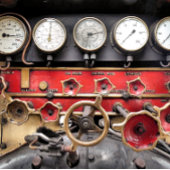 ORNEMENT EN CÉRAMIQUE TRAINS À VAPEUR