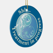 Ornement En Céramique Traitement en cours Yin Yang Affichette de porte (Droite)