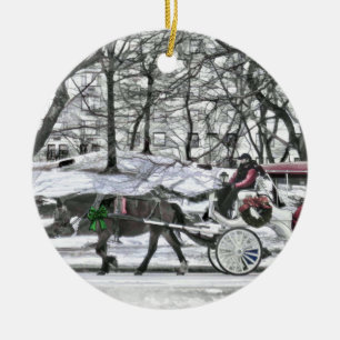 Ornement En Céramique Transport à cheval à New York
