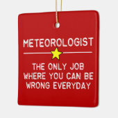 Ornement En Céramique Travail de météorologue (Gauche)