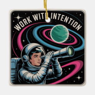 Ornement En Céramique Travailler avec Intention
