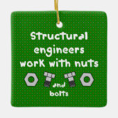 Ornement En Céramique Travailler avec les noix (Devant)