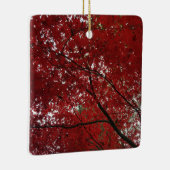 Ornement En Céramique Tree Fall Season Red Brown Autumn Leaves (Droite)