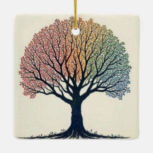 Ornement En Céramique Tree of Life