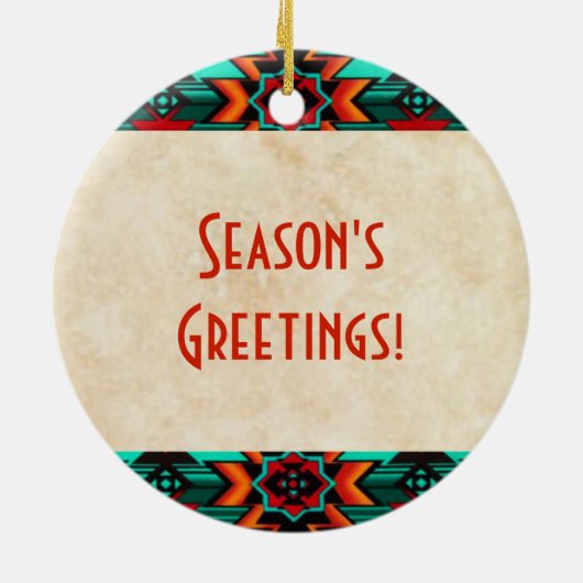 Ornement en céramique tribal Thunderbird (Dos)