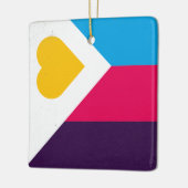 Ornement En Céramique Tricolore polyamoire (Gauche)