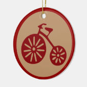 Ornement En Céramique Tricycle rouge (Gauche)