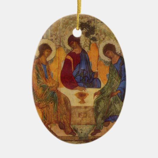 Ornement En Céramique Trinity Rublev à la table (Devant)