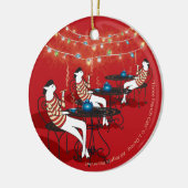 Ornement En Céramique Trois Chats Français... (Gauche)