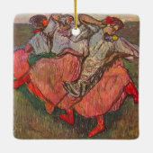 Ornement En Céramique Trois Danseurs russes par Edgar Degas (Dos)